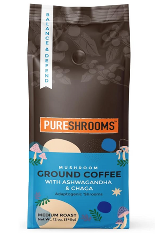 PureShrooms Balance & Defend Mushroom Ground Coffee