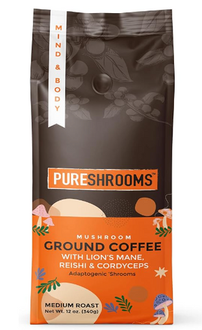 PureShrooms Focus & Create Mushroom Ground Coffee