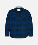 Jetty Ripple Youth Flannel Blue