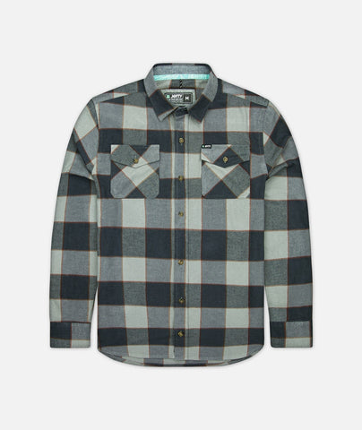 Jetty Ripple Youth Flannel Grey