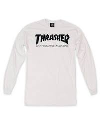 Thrasher Skate Mag LS White