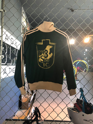 The Shop Highway 3 Design on Green and Gold Track Jumper
